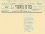 La Provincia di Pisa - Giovedì 4 giugno 1908 (Gent. conc. Sig. Giovanni Pantano)