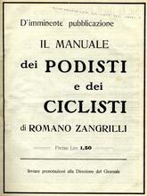 Un manuale sportivo curato da Romano Zangrilli nel 1911