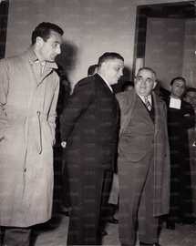 Il presidente Zenobi e il giocatore Malacarne in occasione di un evento da indiviuduare e datare