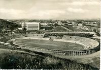 Un'altra veduta dell'Olimpico in costruzione