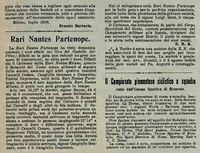 Da "La Stampa Sportiva" del 1° agosto 1909: Retacchi giunge ex aequo nel "Giro del Castello dell'Ovo" di Napoli