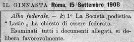 Il Ginnasta - 15 settembre 1908