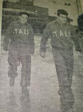 Puccinelli a sinistra con Annovazzi, in ritiro con la Nazionale B a Como