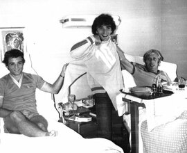 Con Re Cecconi e D'Amico nel 1976