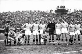 1934/35 - La formazione di Fiorentina-Lazio 2-1 del 22 aprile 1935