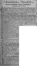 La presentazione della gara sulle pagine de "L'Impero"