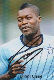 Una foto autografata di Cisse