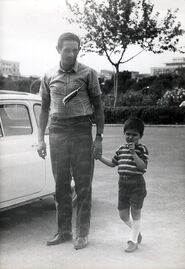 Piero Cucchi con il figlio