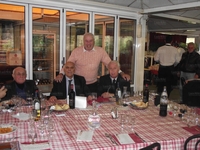 Il dirigente Agliati, Anzuini, Marchetti e Cruciani (in piedi)