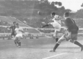 Torneo Cin Casoni 1957 - Lazio-Atalanta 2-1 - Una fase di gioco con Giglietti protagonista