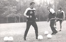 Lorenzo guida l'allenamento di D'Amico e Dell'Anno