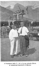 Con la figlia Gloria a Merano nel 1938