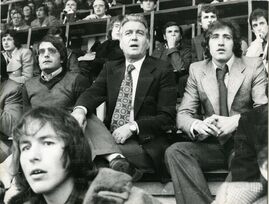 Wilson, Maestrelli, Chinaglia e Oddi assistono ad una partita (stagione?)