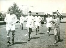 Sterbini nel 1966 in allenamento con la Nazionale Dilettanti