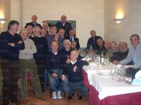 Sullo sfondo Marchetti e Mazza; da sinistra Del Gatto, Puccianti, Regoli, Pazzelli, Gagliardi, Volpi, Bartoli, Bellisari, Nobili con davanti Sparacca, Spurio, Vuerich, Mattei, Proietti, Puccillo, Paparelli; in primo piano Stellone, De Fidio e Anania