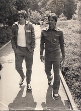 Wilson e Chinaglia nel ritiro dei mondiali in Germania (Gent.conc. famiglia Vespasiani)