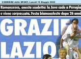 Il titolo del Corriere dello Sport.