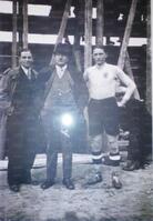 Piola con il padre Giuseppe e il fratello Serafino