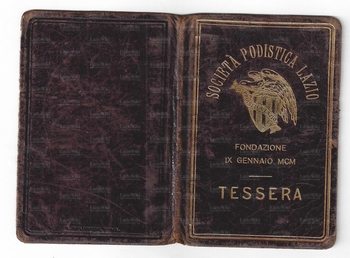 Copertina del Tesserino della Lazio