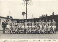 Lazio-Cannes 1-0: Le due squadre prima del fischio d'inizio - Sciarretta, Moroni, Actis, Pezzullo, Vignoli, Mattioli, Archilei, De Santis, Bergamini, Del Sette, Macrino