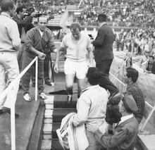 L'espulsione subita in occasione di Lazio-Sambenedettese 3-0 del 1 ottobre 1961