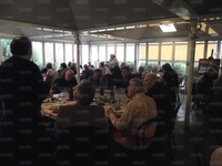 Il tavolo con Bianca, Masiello, Mariotti, Dal Monte, Cosimi e Sparacca