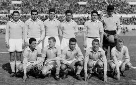 1958/59 - La formazione di Lazio-Triestina 3-1 del 5 aprile 1959