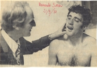 1970: Ziaco controlla i denti di Chinaglia