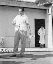 Nei pressi dello spogliatoio con Franco Carradori