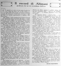 Arturo Balestrieri scrive questo articolo sulla marcia su "Lo Sport Illustrato" del 1913, citando Bigiarelli