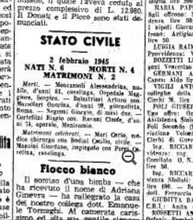 L'annuncio della morte di Arturo Balestrieri sul quoditiano "Il Regime Fascista" di Cremona