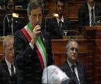 Il Sindaco di Roma Gianni Alemanno in un momento della cerimonia
