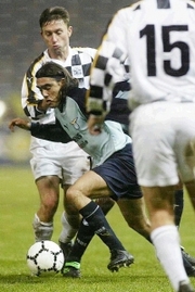 Juan Pablo Sorin in azione