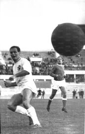 Il gol di Humberto Rosa (Archivio fotografico l'Unità)