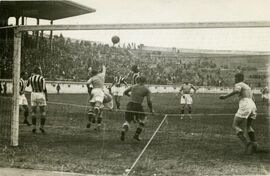 Una fase di gioco in area laziale