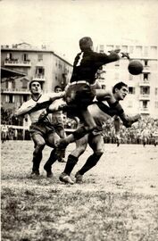 Un intervento del portiere ligure