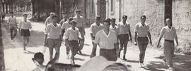 1957/58 - I giocatori in allenamento nel ritiro di Acquapendente