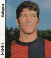 Nanni con la maglia del Bologna