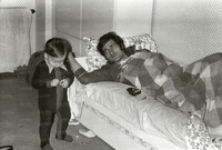 Un simpatico momento con il figlio