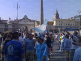 Piazza del Popolo si riempie di tifosi (Gent. conc. Fabio Belli)