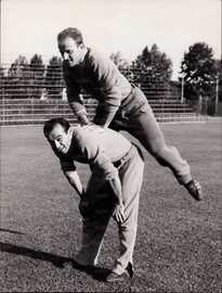 Seghedoni e Bernasconi in allenamento