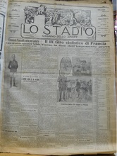 Lo Stadio del 10/07/1911 con articolo su Pansolli (Gent.conc. Marco Impiglia)