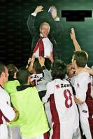 Festeggiato dopo la vittoria in Coppa Italia Serie D ottenuta con l'Aversa Normanna nel 2006/07 (Si ringrazia la famiglia Boccolini)