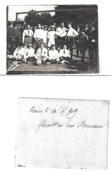 10 aprile 1909 Squadra del Liceo Mamiani