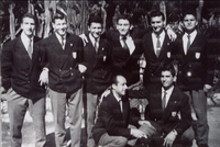 Alcuni giocatori della comitiva: Actis, Vignoli, Sciarretta, Mattioli, Moroni, Archilei; Sciò (mass.), Pezzullo