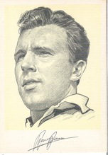 Un disegno con autografo di Burini