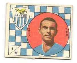 Giocatore ritratto in una figurina ed. Vav 1958/59