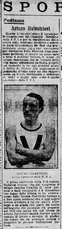 Un articolo su Arturo Balestrieri tratto dalla Gazzetta dello Sport del 21 dicembre 1908