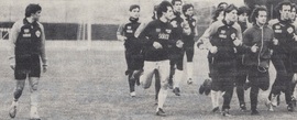 In allenamento dopo l'infortunio