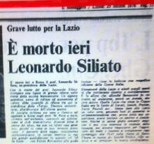 "Il Messaggero" dà la notizia della scomparsa di Leonardo Siliato